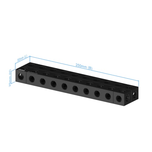 Grundplatte - 25x50x250mm, AF25 Produktbild Back View L