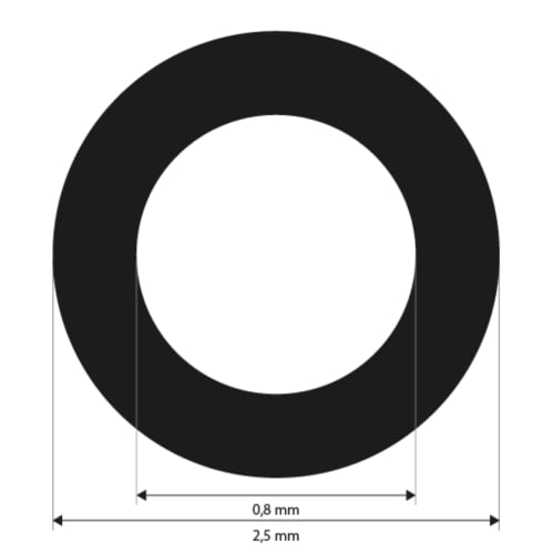 Punktmarken 0,8 mm, wei&szlig;, uncodiert, Klebest&auml;rke mittel, 3000 St&uuml;ck Produktbild