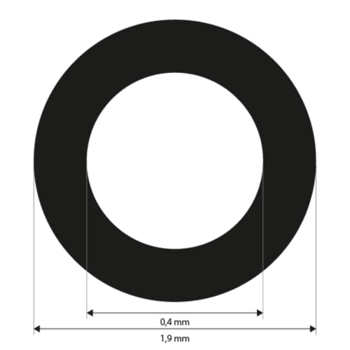 Punktmarken 0,4 mm, wei&szlig;, uncodiert, Klebest&auml;rke mittel, 3000 St&uuml;ck Produktbild