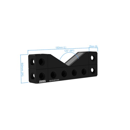 V-Block 120&deg; - 150x25x50mm, magnetisch, AF25 Produktbild Back View L