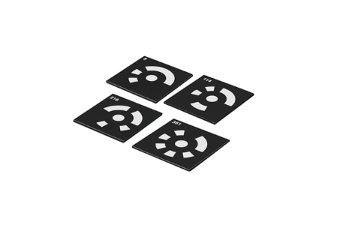 Punktmarken 5,0 mm, codiert 8&ndash;112, wei&szlig;, magnetisch Produktbild