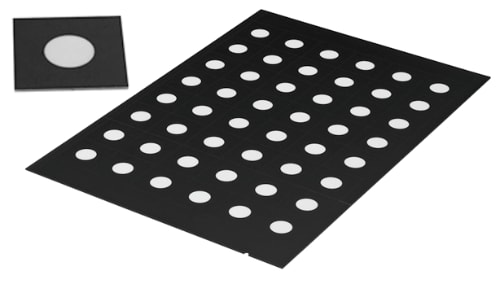 Punktmarken 8,0 mm, uncodiert, wei&szlig;, keramisch, 48 St&uuml;ck Produktbild