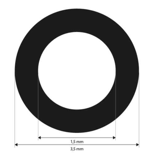 Punktmarken 1,5 mm, wei&szlig;, uncodiert, Klebest&auml;rke schwach, 3000 St&uuml;ck Produktbild