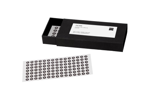 Punktmarken 3,0 mm, uncodiert, retro-reflektierend, 2000 St&uuml;ck Produktbild Back View L