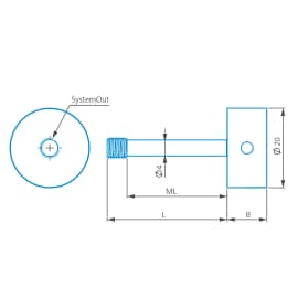 Schraube mit Innengewinde für Würfel, ThermoFit Pro Produktbild