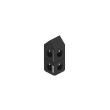 Deltablock einfach 90&deg; - 25x25x62,5mm, AF25 Produktbild