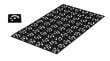 Punktmarken 5,0 mm, wei&szlig;, codiert 8-427, Klebest&auml;rke mittel Produktbild Back View S