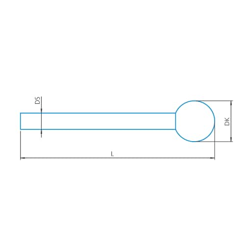 Stylus straight, DK1.5 L12.5 product photo Front View L