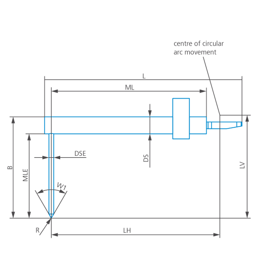 Stylus/Roughness ML=61, B=30, DSE=1.4, W1=60&deg; product photo
