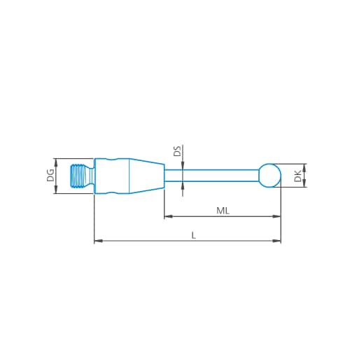 Stylus straight M2, DK4 L54 product photo Front View L