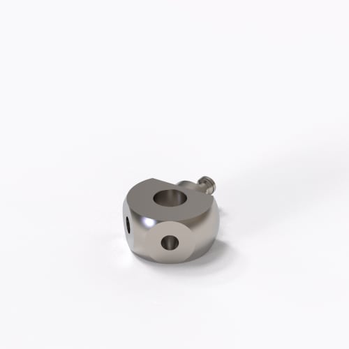 M5, Double angle piece with cone adapter, titanium product photo Front View L