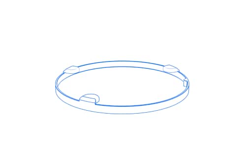 Kollisionsschutz f&uuml;r VAST/VAST gold Wechselteller